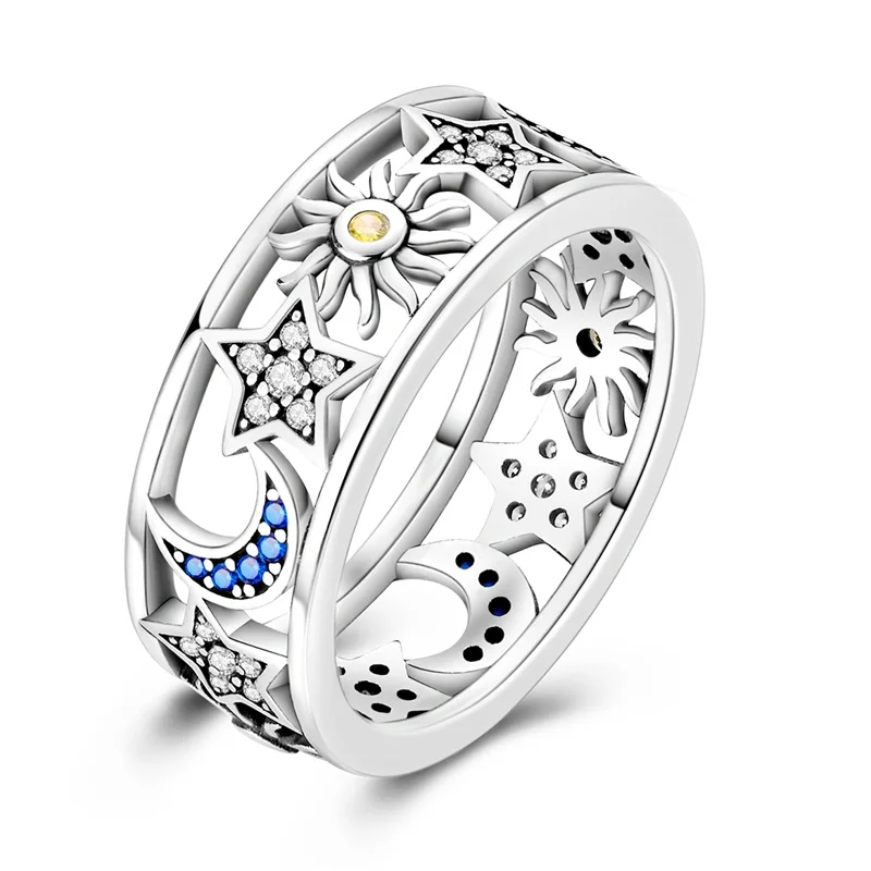 Women's 925 Sterling Silver Luxury Stackable Ring, Wedding Gift