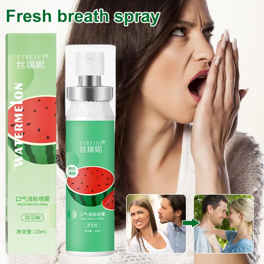 Freshening Oral Spray Fruit Flavor Breath Long-lasting Fresh Mouth Spray Portable Breath Kissing Mouth Spray Oral Care Products