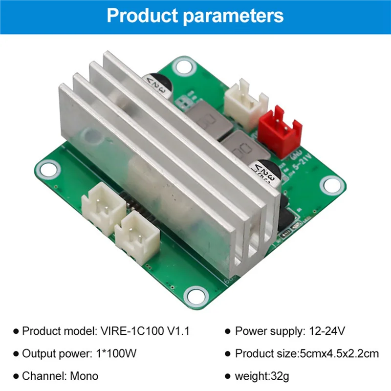 【PUBLICITY】4X Hifi Stereo Digital Audio Amplifier Board TPA3116 Class D Amplifier Module 100W Mono Channel Amplifier