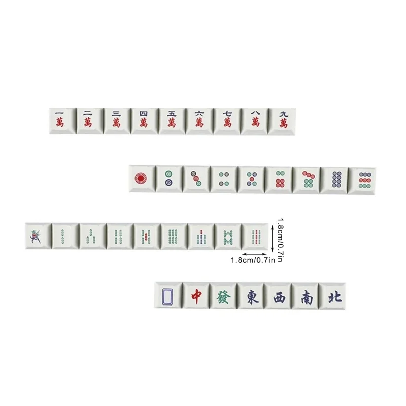 16pcs متانة pbt mahjong keycaps لألواح المفاتيح الميكانيكية MX تخصيص تجربة الكتابة وليس keycaps