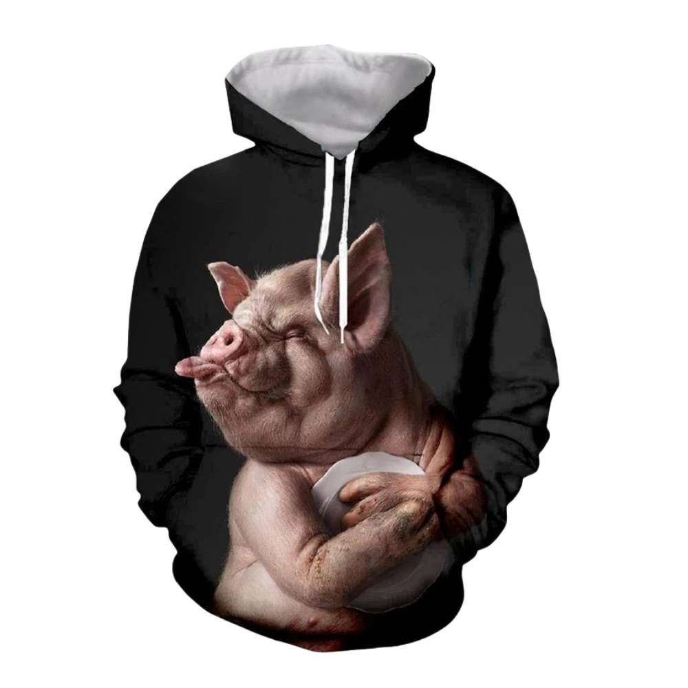 

Animal Pig Graphic 3D Print Hoodie Men Women Fashion Hoodies Funny Cute Animal Sweatshirt Boy Coat Women Sweats Street Tracksuit