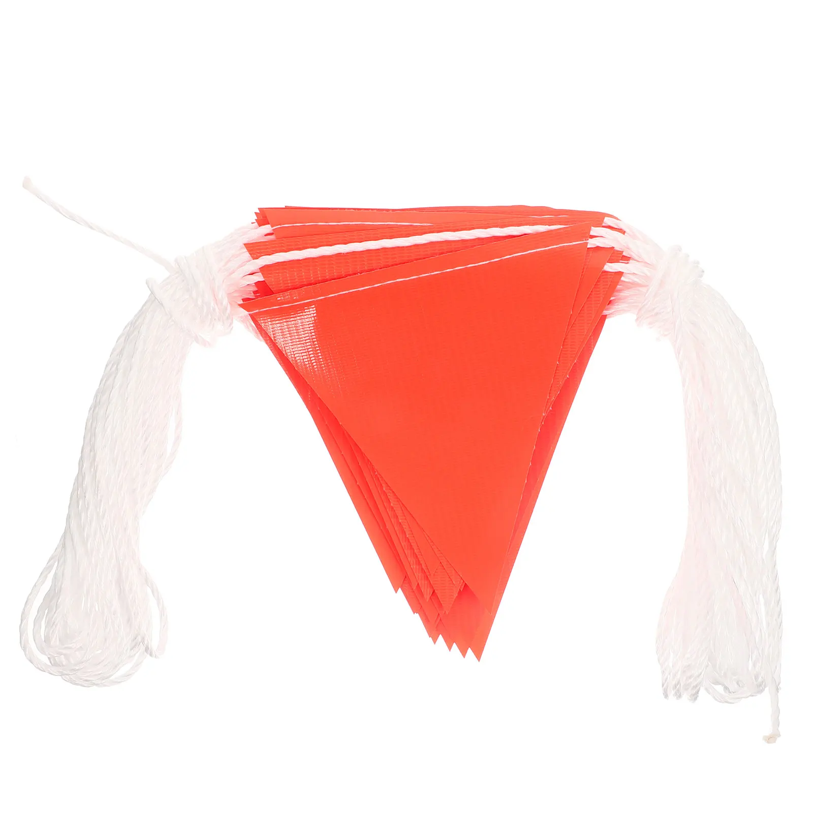 

Waterproof Pvc Bunting Flags High Visibility For Roadwork Construction Safety Warning Outdoor Use Portable Reflective