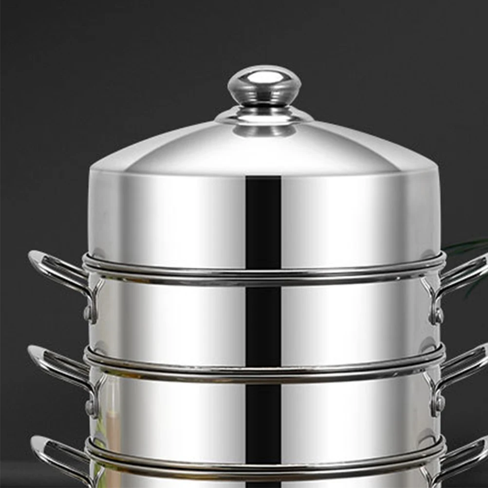 

Stainless Steel Steamer Lid Food Covers Dome Protective Kitchen Pot Commercial Supply