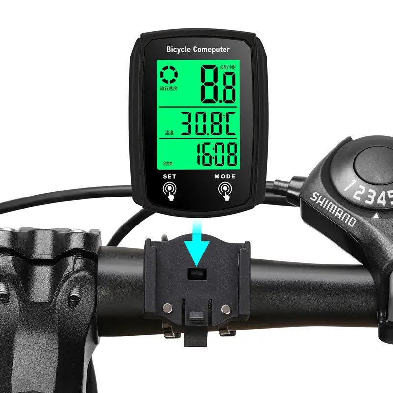 

Bicycle Speed Display Luminous Electronic Speedometer Odometer Waterproof Speedometer Bicycle Portable Tool