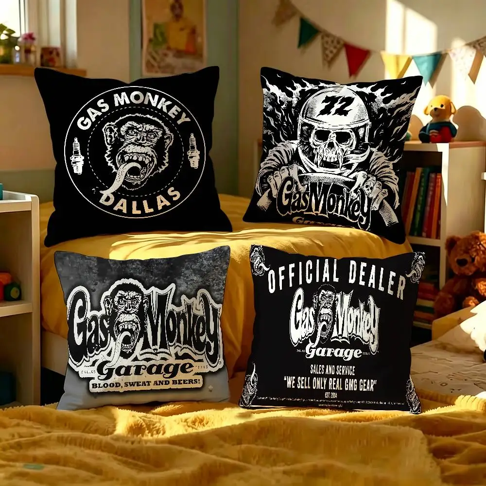 G-Gas-MonkeyS Garage Pillow Cover for Bedroom Room and Living Room Sofa Decorative Cushion Cover