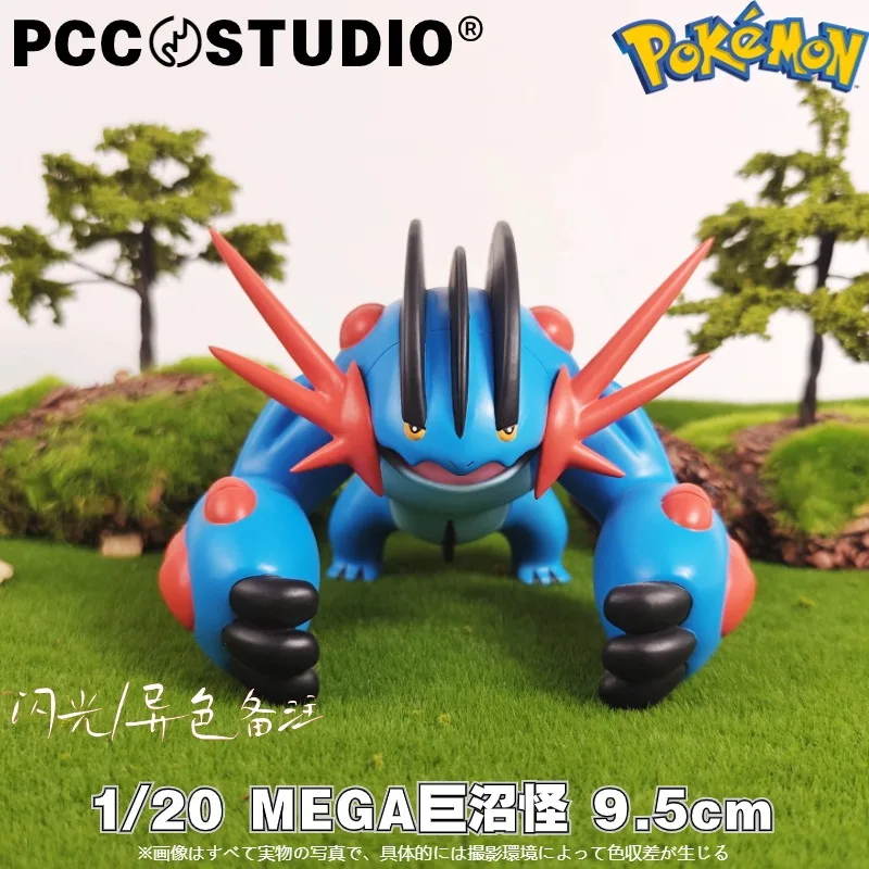 جديد 9 سنتيمتر البوكيمون Swampert نموذج لجسم لعبة أنيمي الهزلي Gk تمثال جمع تمثال مكتب دمى ألعاب أطفال هدايا عيد الميلاد