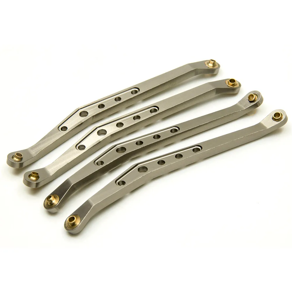 YEAHRUN-Juego de varillaje de suspensión de brazo de enlace superior e inferior de aleación de aluminio para coche trepador de control remoto Axial Wraith 1/10, piezas de mejora 90018