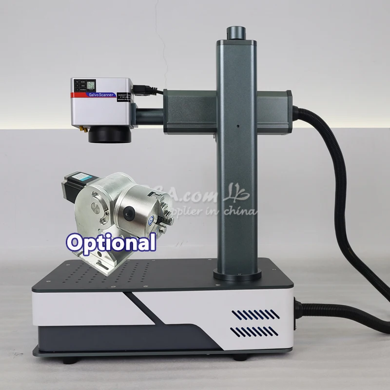 

LY Mini Fiber Laser Marking Support Rotation 4th Axis 100W 50W 30W 20W Metal Engraving Milling Machine for PVC Plastic Steel