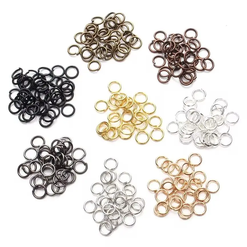 50-200pcs/lot 3-14mm Jump Rings Split Rings Connectors For Diy Jewelry Finding Making Accessories Wholesale Supplies