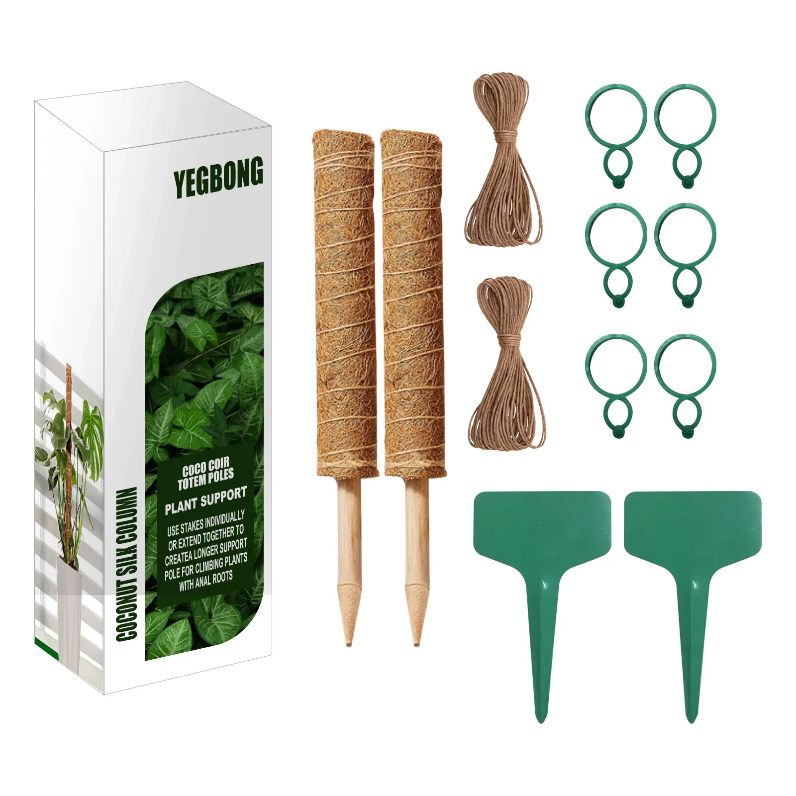 Plant Climbing Coir Totem Pole Safe Gardening Coconut Stick For Climbing Plants Vines And Creepers