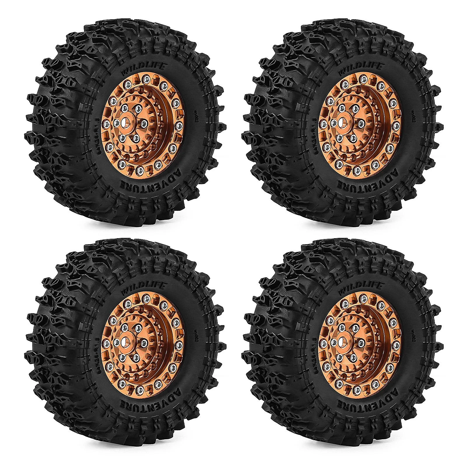 

1/18 TRX4M SCX24 FMS Ascent-18 1.3-inch Toy Remote Control Car Wheel Hubs Climbing Wheel Hubs W343 Toy Car Parts
