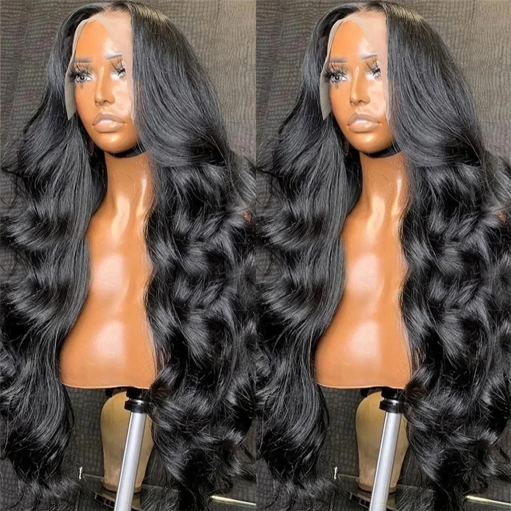 30 Inch Water Wave 13x4 Lace Front Wig Brazilian 250% Body Wave 13x6 HD Transparent Lace Frontal Human Hair Wigs For Women