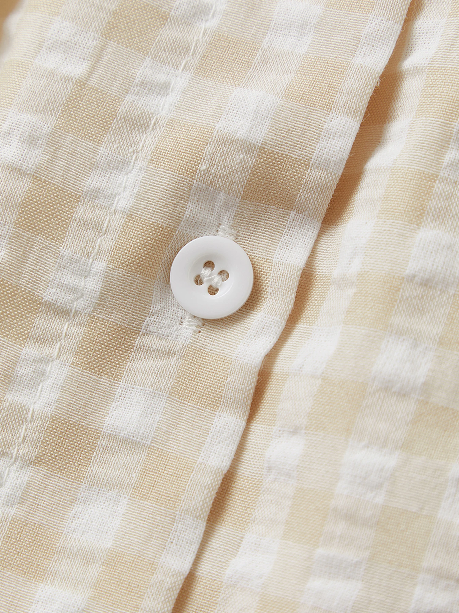 

Женский клетчатый комплект, рубашка с короткими рукавами и рюшами, шорты с эластичной резинкой на талии, летний наряд