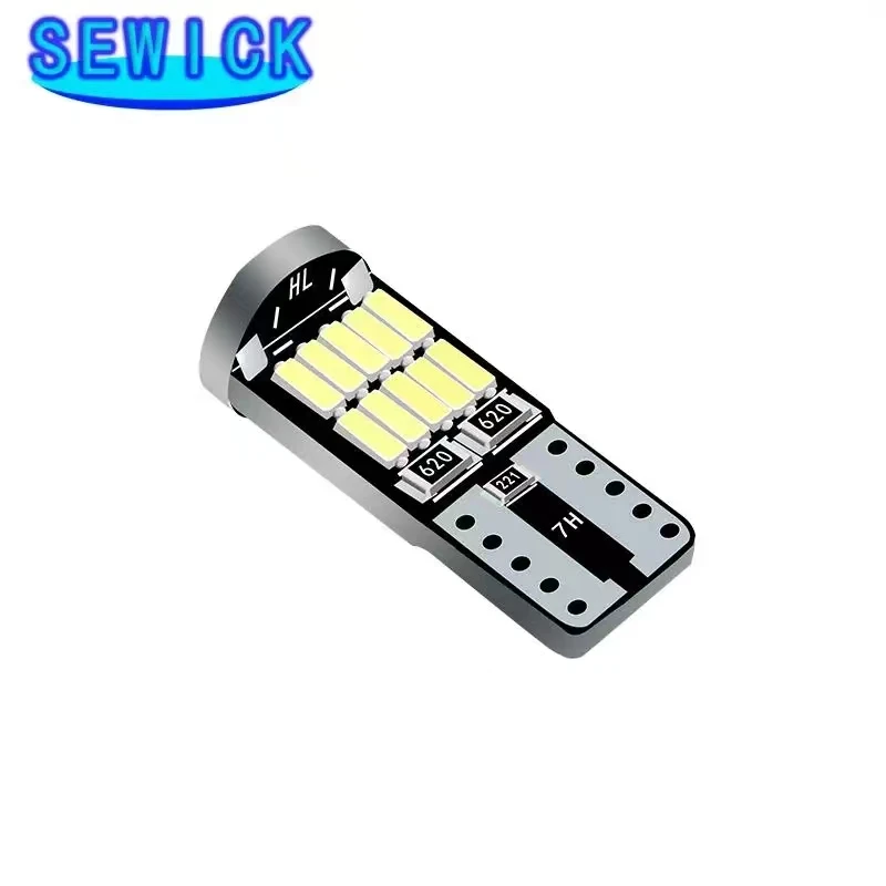 100 pz T10 W5W 194 501 Led Canbus nessun errore luce interna auto T10 26SMD 4014 Chip bianco strumento luci lampadina lampada