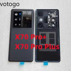 Repair For VIVO X70 Pro / X70 Pro+ Plus 5G Rear Back Cover Battery Glass Door Lid Housing Case + Lens Frame Replacement