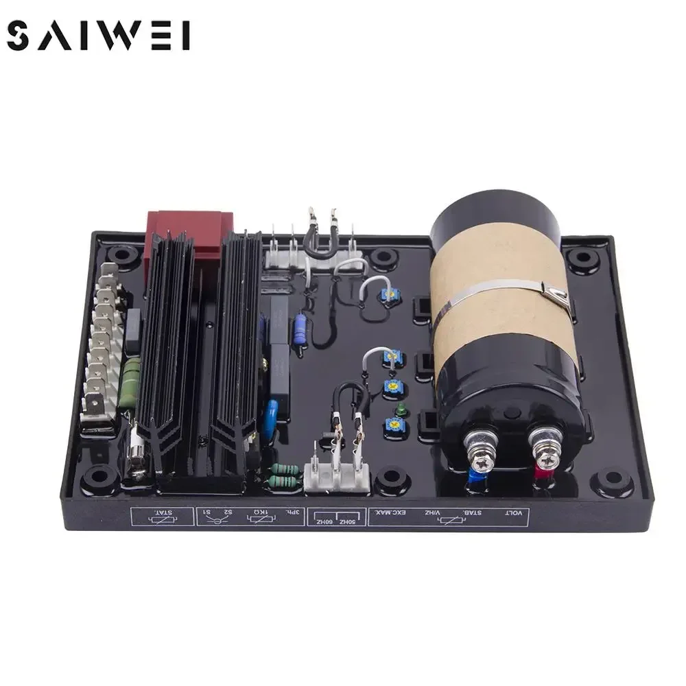 R448 AVR Automatic Voltage Regulator Control Module Stabilizer Big Capacitor Three Phase Adjustable Generator Parts Accessories