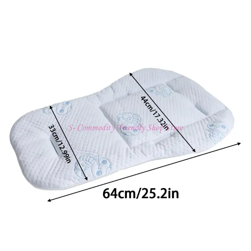 85AE Printed Baby Strollers Pad Carseat Cushion Breathable Infant Mattress Pad