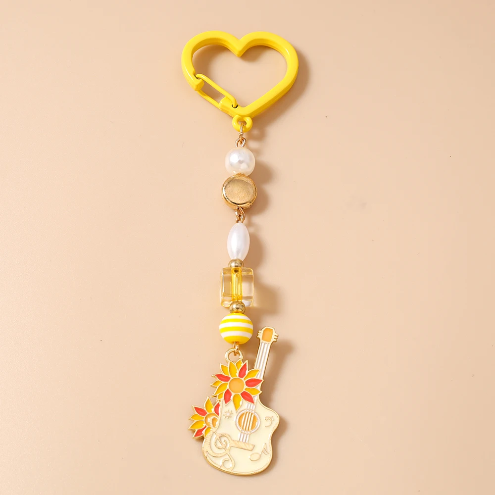 Neuer Musikinstrument-Schlüsselanhänger Violine Schlüsselring Anhänger für Frauen Mädchen Handtaschen-Deko DIY Handgemachter Schlüsselanhänger Geschenke – Detail 13