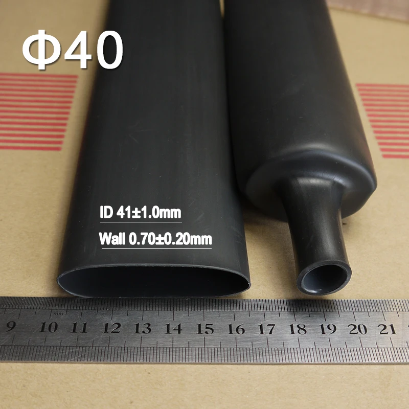 

Customer orders-- 10m black 40mm 4:1 heat shrink tubes