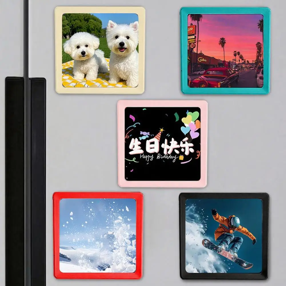 DIY Photo Frame Wireless Bluetooth Speaker Back Magnetic Design Desktop Picture Decor Audio Support Recording TF Card Playback