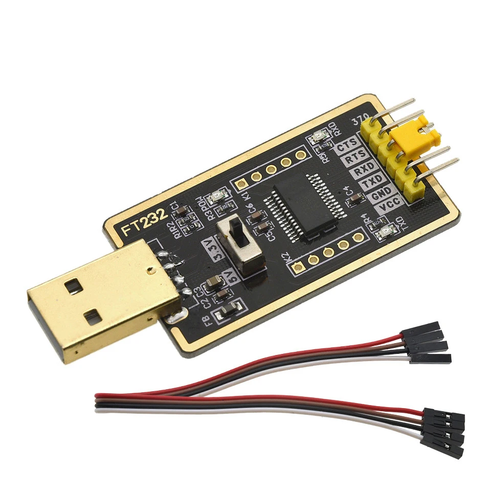 FT232RL FT232 USB-zu-TTL-Seriellkonverter-Adaptermodul 3,3V 5V UART-Downloader-Board – Detail 1