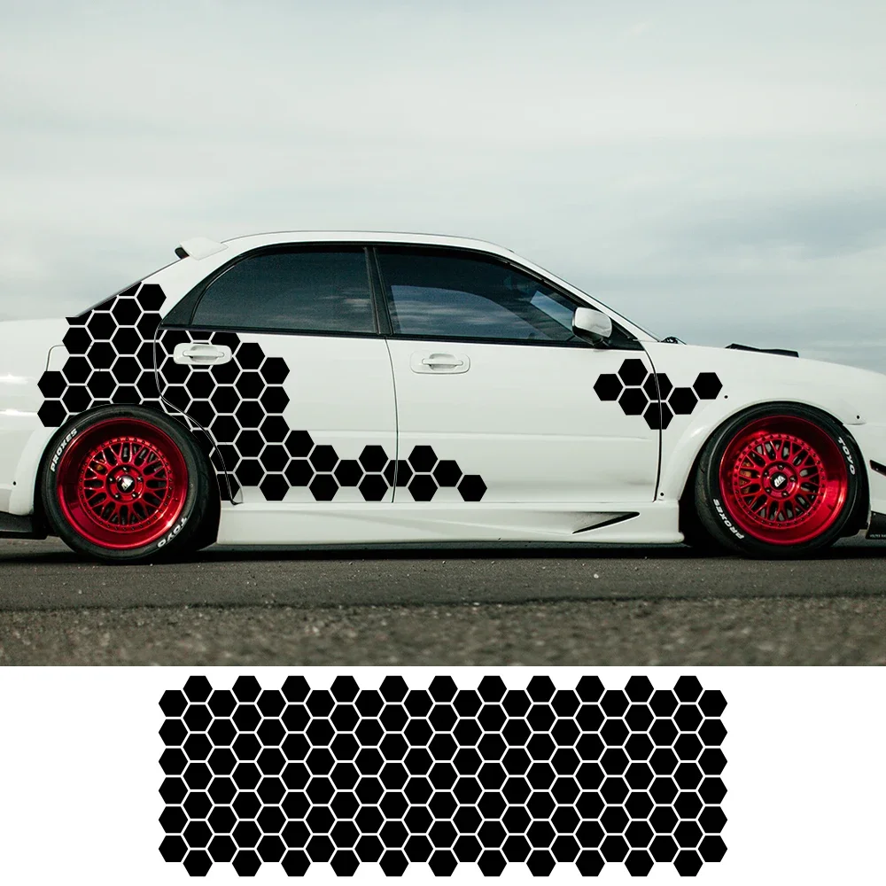 

Creative Car Sticker Camouflage Kit Solid Hexagon Honeycomb Graphics Decor Waterproof Auto Body Side Door Decoration Accessories