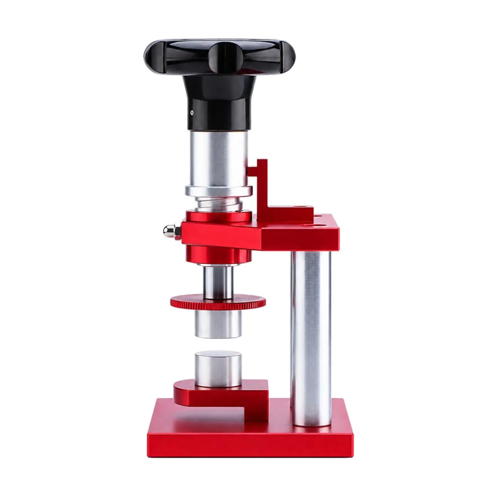 Manual Watch Case-Back Press Compact Screw-Operated Watch Case Press Solid Metal Accurate for Watchmakers, Repair Counters