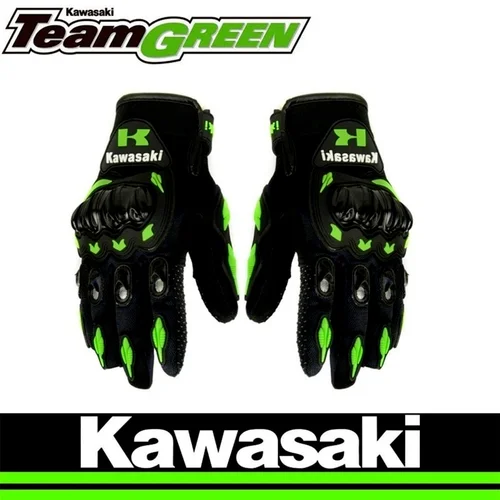 Imagen 1 del producto Nuevos Guantes de motocicleta Kawasaki, Guantes de Motocross Luvas, Guantes de equipo de Moto, Guantes deportivos para hombres y mujeres, 3 colores