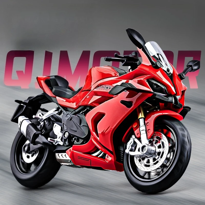 

1:12 QJMOTOR 600RS QJ Motorcycle Model Simulation Alloy Sound and Light Toy Model Children's Birthday Gift