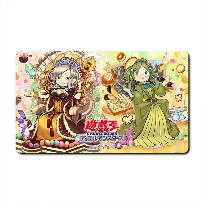 

Ю-Ги-О! Madolche Puddingcess YUGIOH OCG TCG аниме игровая карта резиновый коврик для карт коврик для мыши коврик для клавиатуры 600*350*2 мм