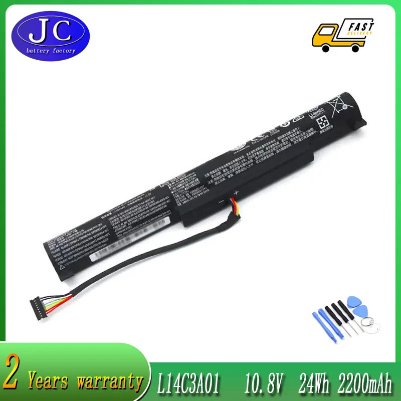 

JCLJF high quality New L14S3A01 Laptop Battery For LENOVO IdeaPad 100-15 15IBY B50-10 L14C3A01