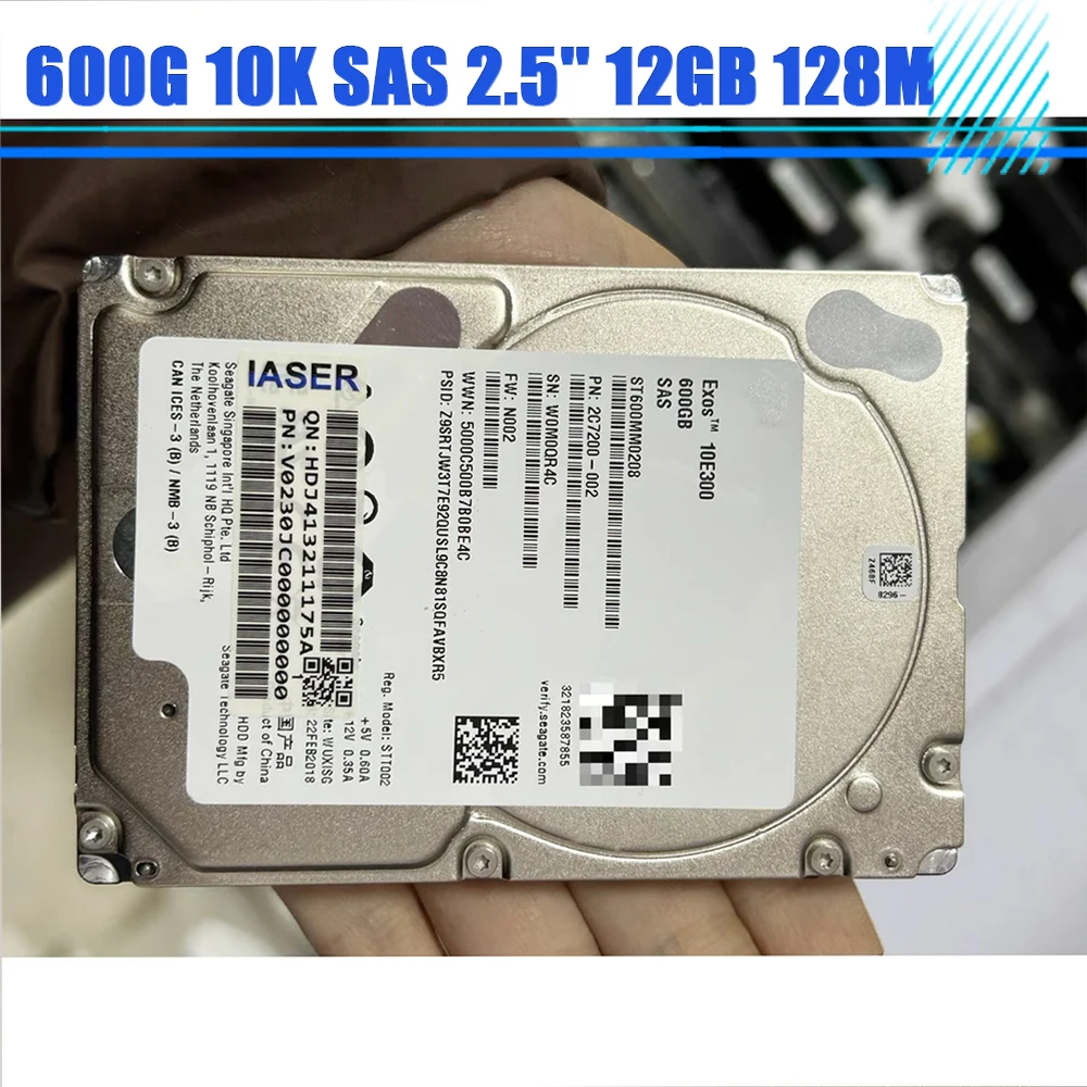 For DELL HDD ST600MM0208 600G 10K SAS 2.5'' 12GB 128M Server Hard Drive