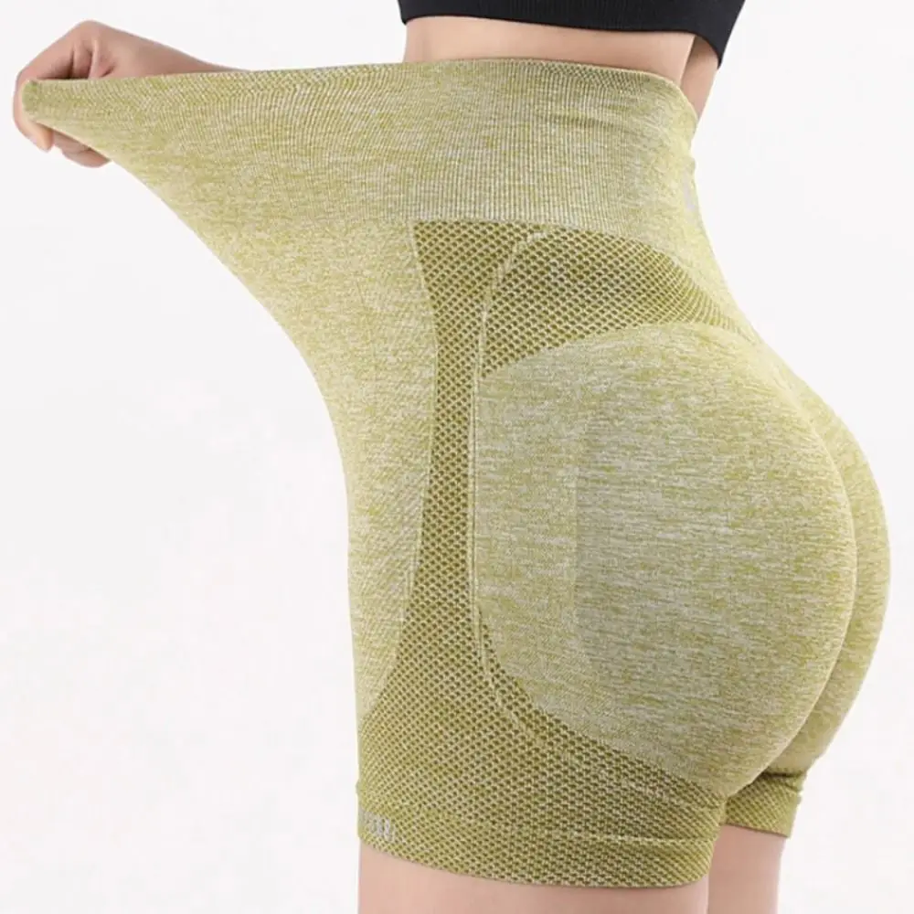

Дышащие облегающие женские шорты для йоги с подтяжкой ягодиц и высокой талией, леггинсы для фитнеса, эластичное бесшовное спортивное нижнее белье, женское
