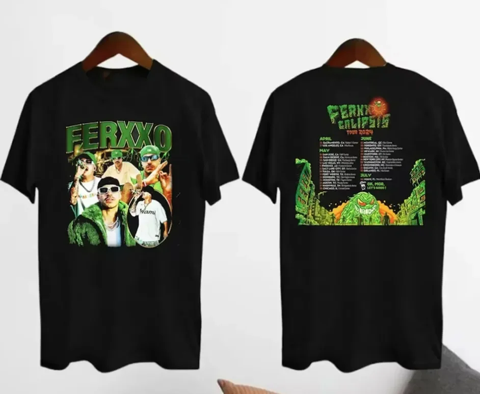 Graphic Ferxxocalipsis 2024 Tour Feid' Ferxxo' Shirt, Feid' Ferxxo' Fan Gift