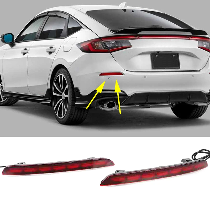 

Отражатель для заднего бампера автомобиля для Honda Civic 11th 2021, 2 шт.