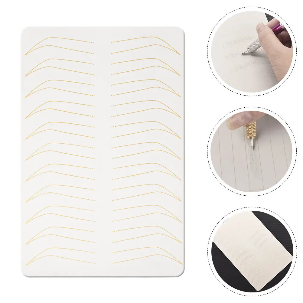 

Thick Silicone Embroidered Tattoo Practice Skin for Microblading Eyebrow Tattooing and Practice Eyebrow Tattoos Skin