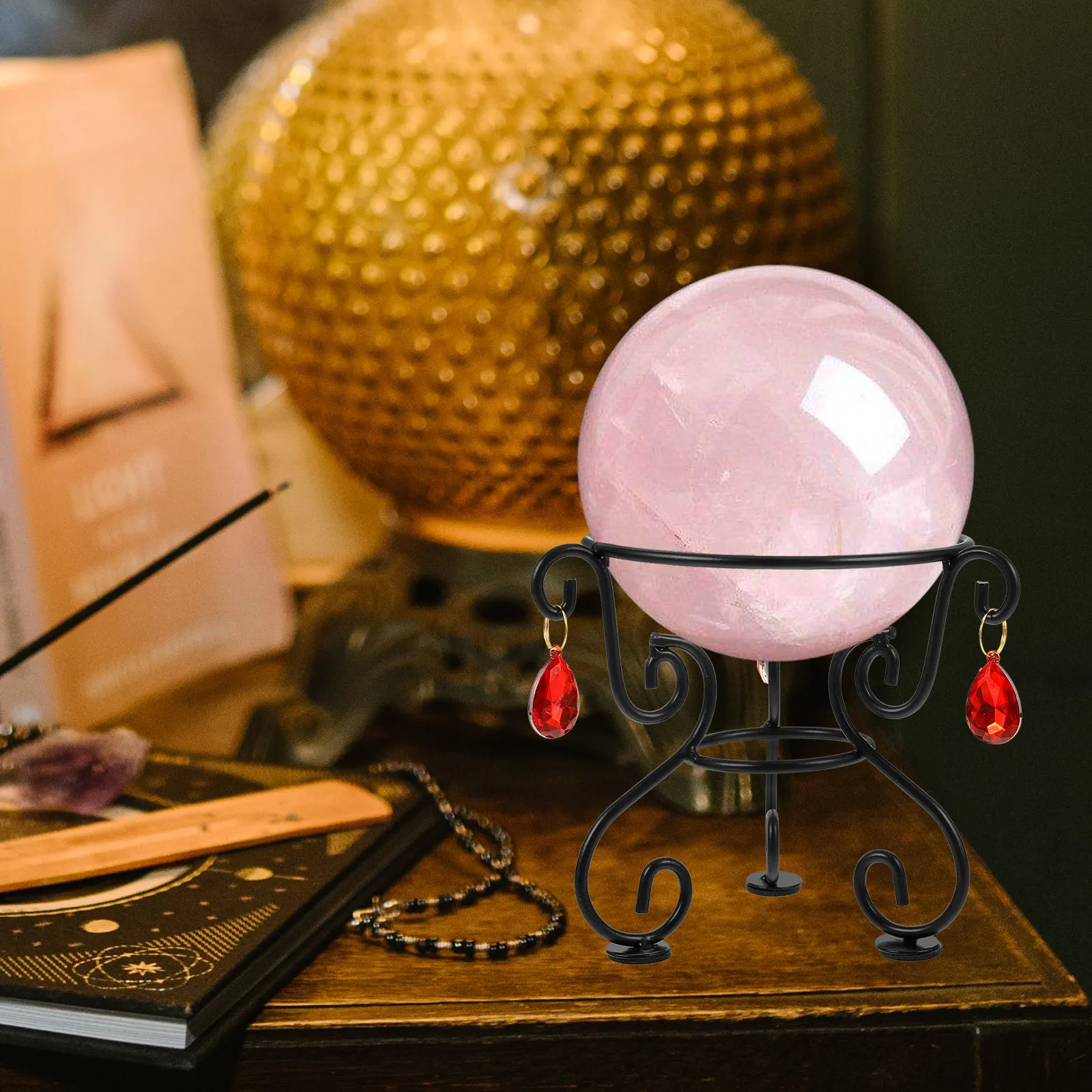 Crystal Ball Decor - Metal Gazing Ball Stand Outdoor Garden