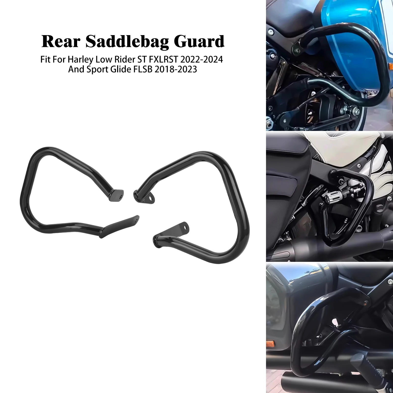 

Задняя седельная сумка для мотоцикла, защита для шоссейного бампера, аксессуар для Harley Low Rider ST FXLRST 2022-2024 Sport Glide 18-23