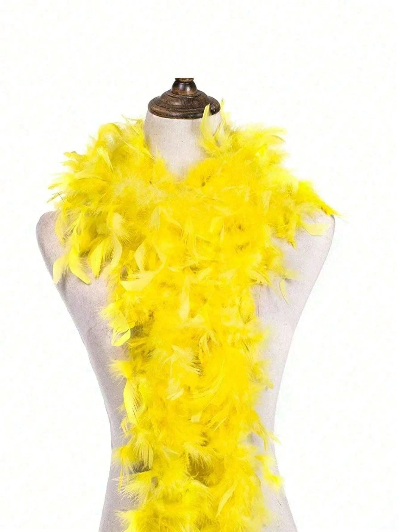 

Пушистые желтые турецкие перья Боа из натуральных перьев, шарф, накидка для свадебной вечеринки, Хэллоуина, сделай сам, танцевальная сцена