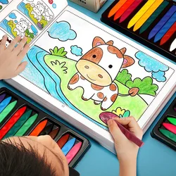 Libro de colorear a mano pequeño para niños de 2 a 6 años, libros de colores para niños, libros de dibujo para aprender a dibujar, 31 páginas al azar