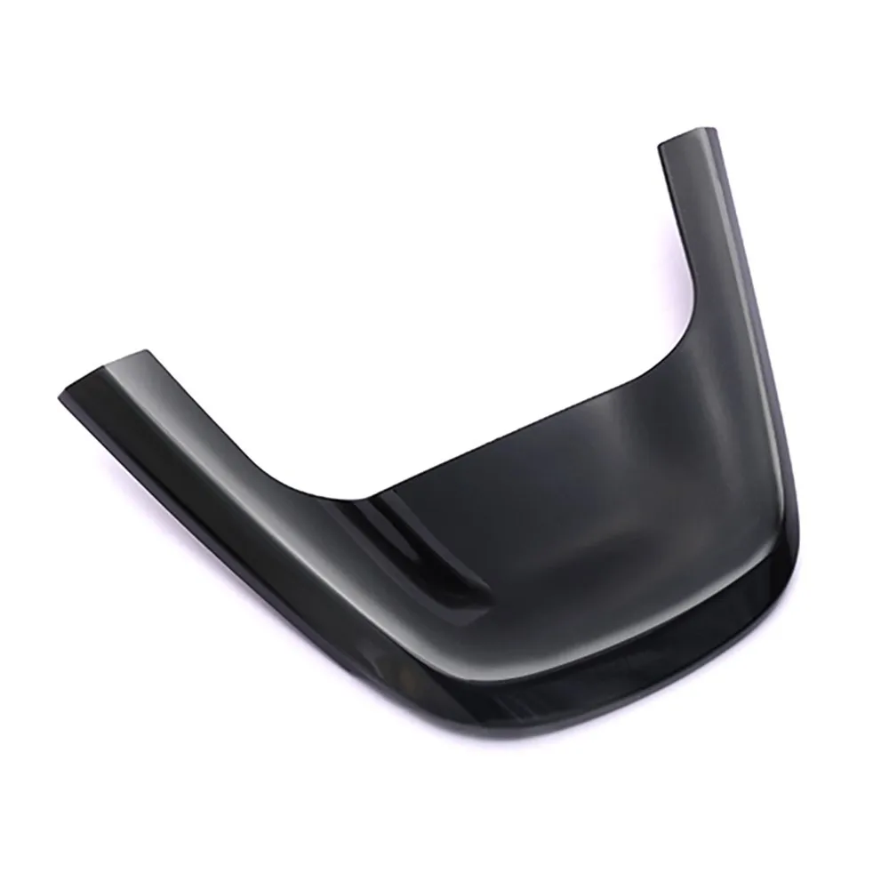 أسود لوحة مقبلات trim تغطية عجلة القيادة سيارة الملحقات لتويوتا بريوس prime phv 2017 #3