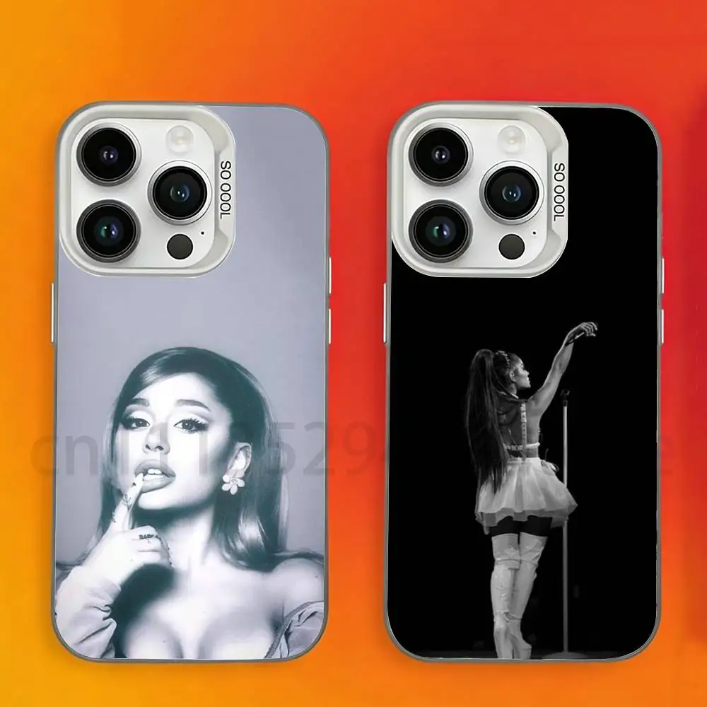 

Singer Ariana Grande Phone Case For iPhone 17,16,15,14,13,12,11,Pro,Max,Plus,Mini, Anti Fall Matte Hard Bumper