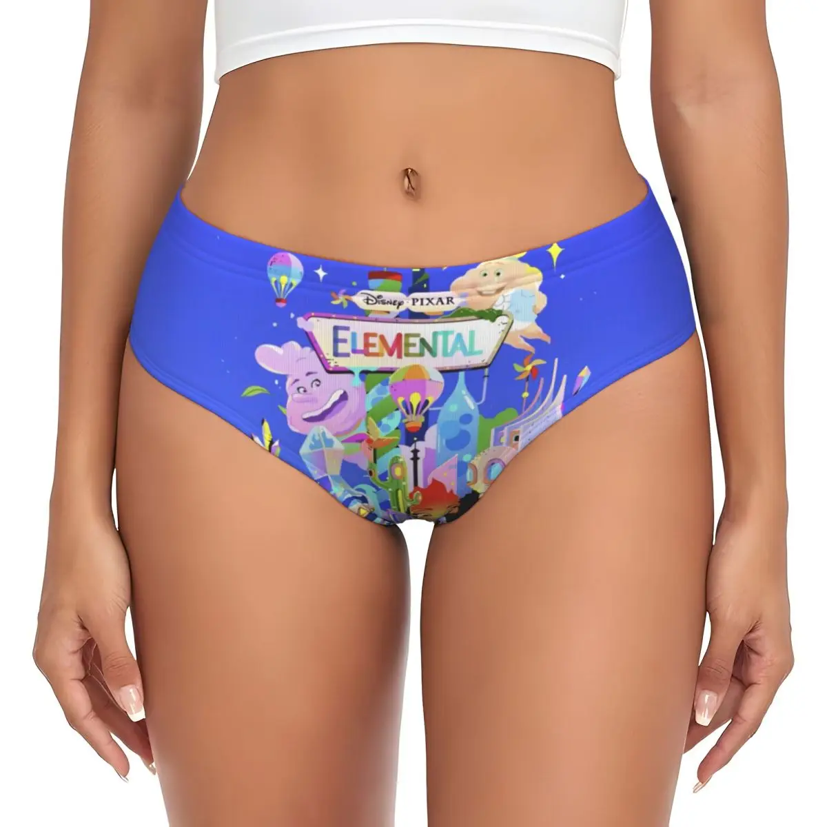 Custom Women Elemental Film Brief Panties Female Soft Cinder Lumen Underwear Underpants