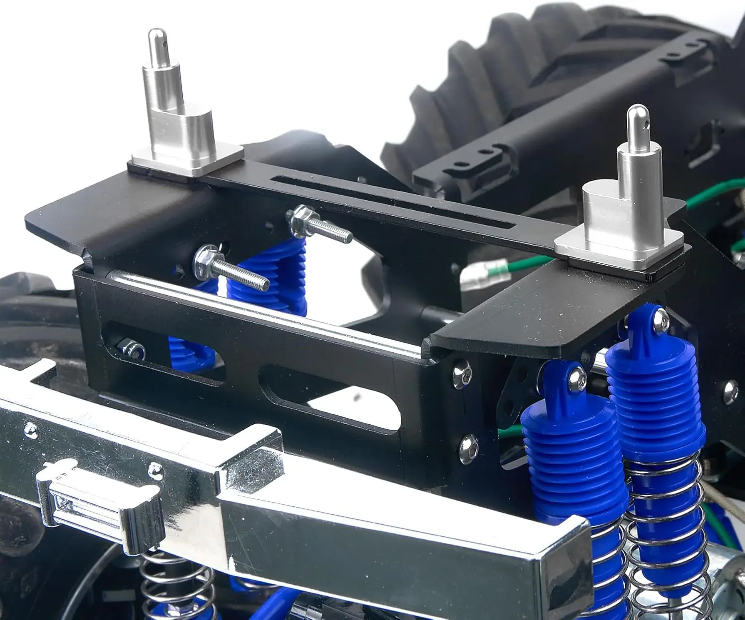 Super ClodBuster – supports de carrosserie en aluminium, fixation de coque de voiture pour voiture Tamiya RC, Super Clod Buster, mises à niveau, pièces de rechange