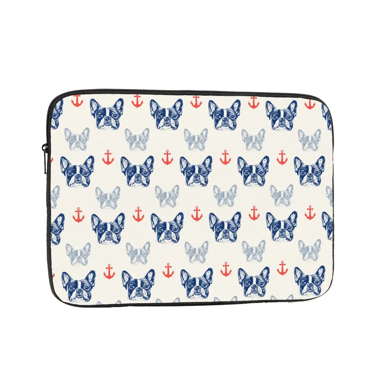 French Bulldog Anchor Laptop Bag Sleeve 12