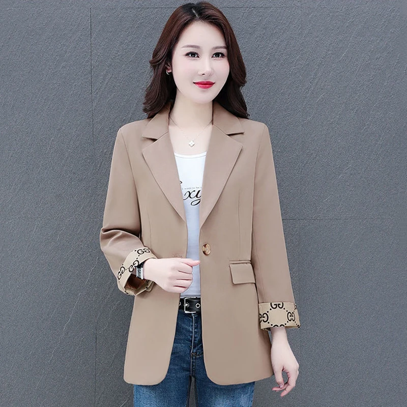 "There Is Lining/Good Quality" Small Suit Jacket Female Spring And Autumn Korean Version Of Slim Temperament Fashion Suit Blouse