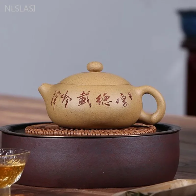 140ml Antique Yixing Purple Clay Tea Pot Section Mud Xishi Beauty Kettle Chinese Zisha Filter Teapot Handmade Tea Accessories