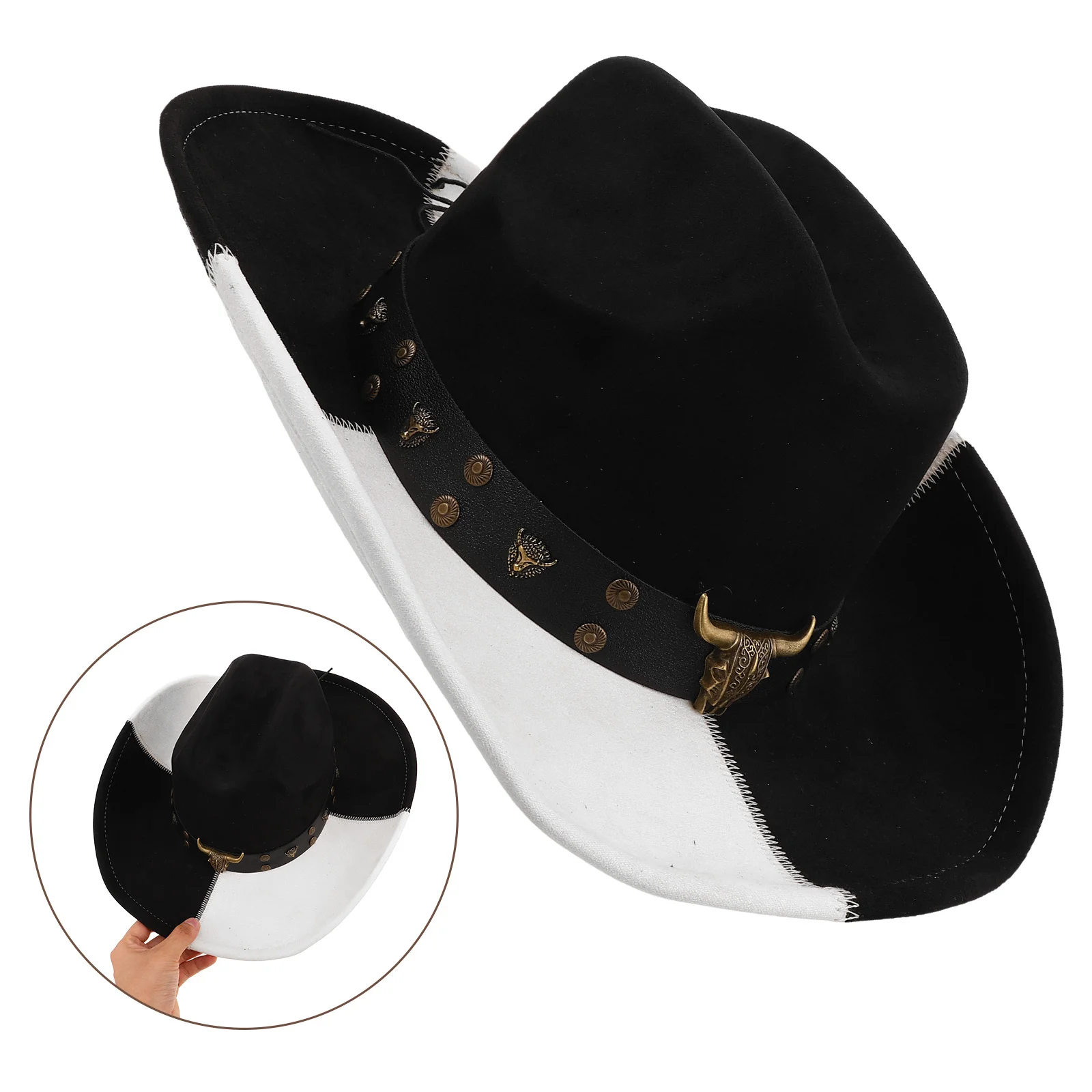 

Floppy Sun Hat Beach Women for Hats Outdoor Wide Brim with Strap Fedora Spring and Summer Cowgirl