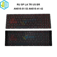 Teclado retroiluminado US RU Brasil Turquía latino español para Acer Nitro 5 AN515-51 AN515-52 53 AN515-31 AN515-41 AN515-42 LG5P-A52BRL