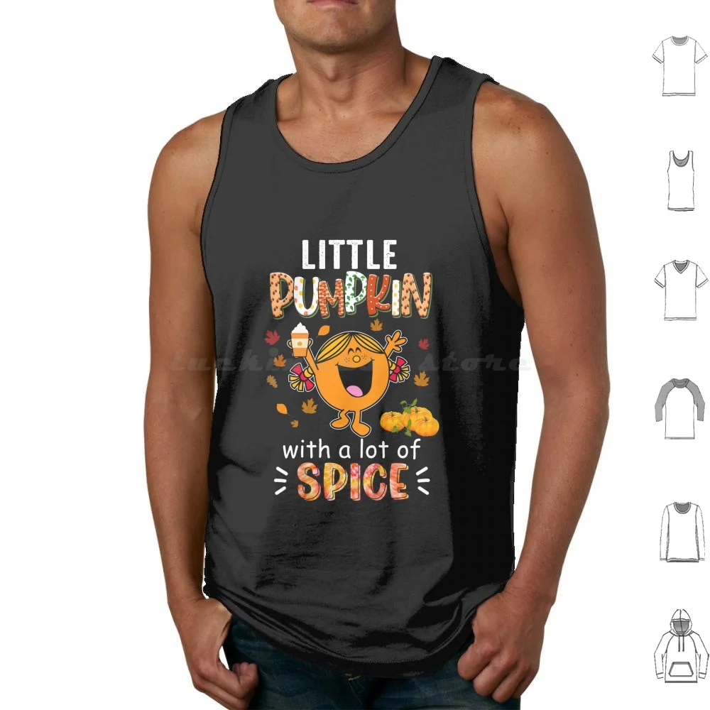 Una pequeña calabaza con mucha especias Otoño Acción de Gracias Camisetas sin mangas Chaleco Sin mangas Pequeña calabaza Pastel de calabaza